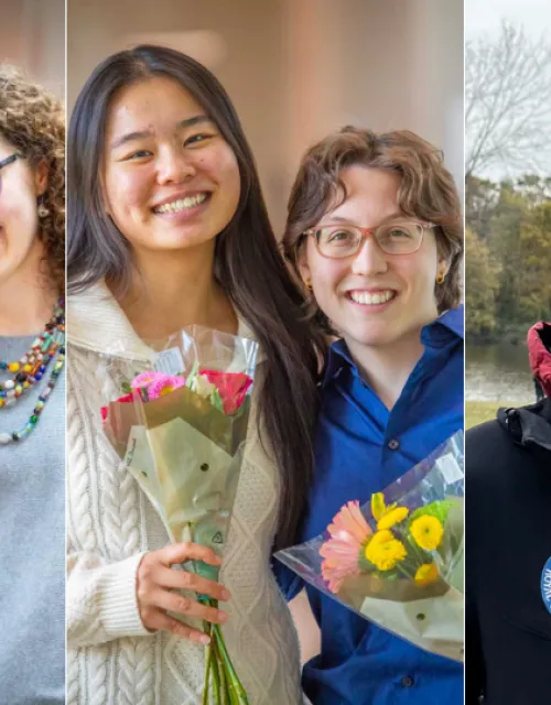Three individuals in separate portraits. From Left to Right: Aeden & Madison, Bella & Zora, Devinder