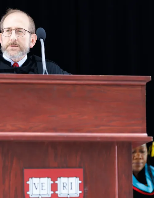 Harvard University President Alan Garber speaks at 2025 Convocation.