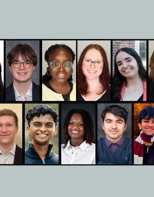 A collage of the student scholars' headshots.