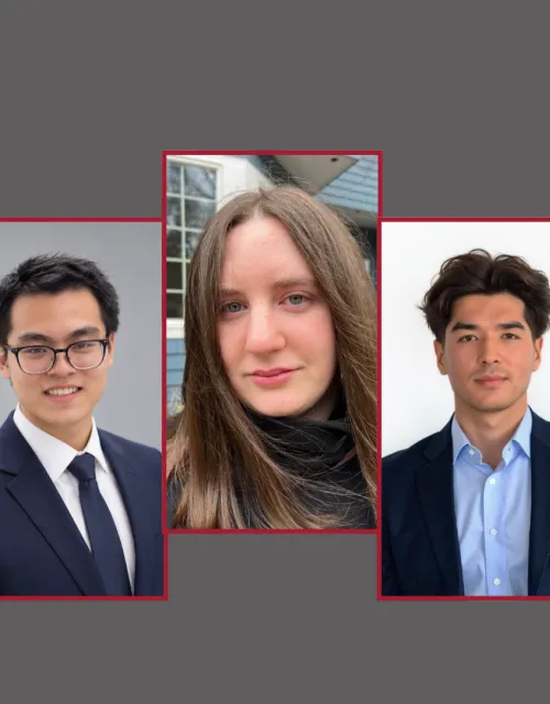 Headshots of the five student winners of the 2026 Gen Ed Prize.
