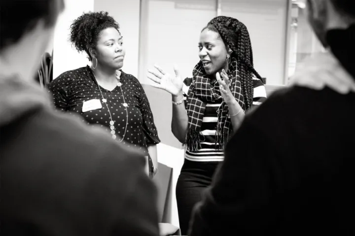 The Spring Venture Orientation had team members meet and share their project's mission. Change the Tune: The Studio founder Charli Kemp spoke with April Finlayson.