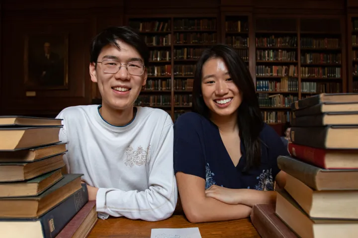 The Wave founders, Jerrica Li '21 and Eric Zhou '20.