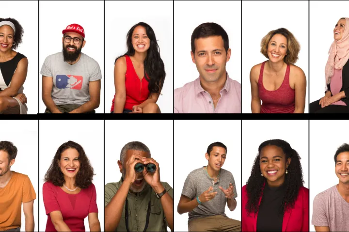 Photos of scientists in a grid.