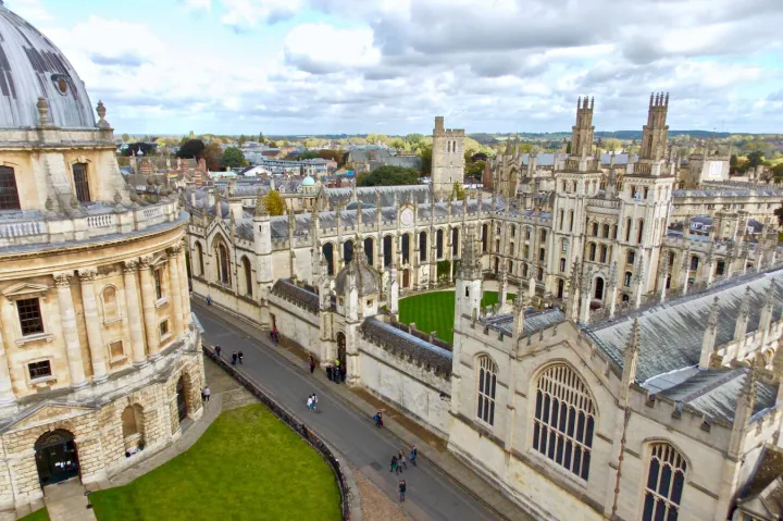 A shot of the University of Oxford campus.