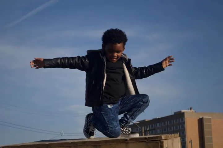 A photo by Cami Thomas, part of the 'In the City' exhibit.