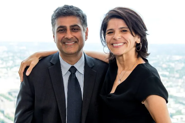 Salmaan Keshavjee and Mercedes Becerra.