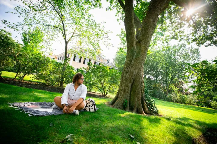 “I needed somewhere that would be quiet and beautiful,” said João Marcos Copertino, who discovered the grounds of the Longfellow House on Brattle Street.