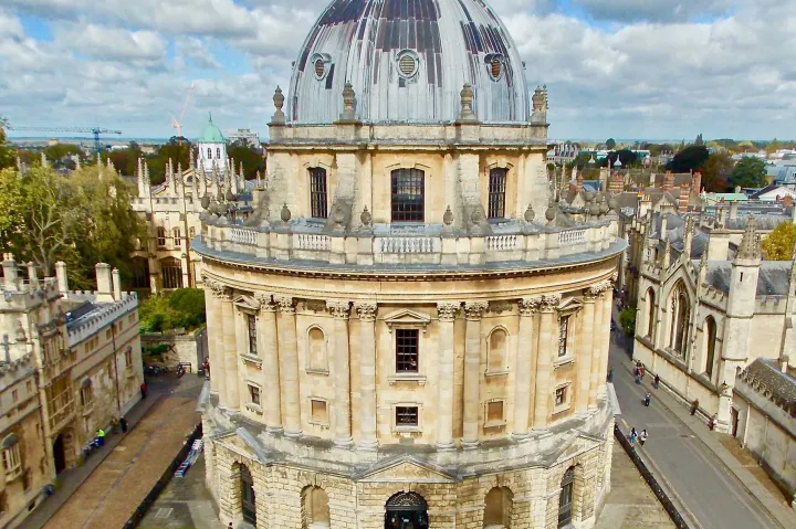The Radcliffe Camera building at the University of Oxford.