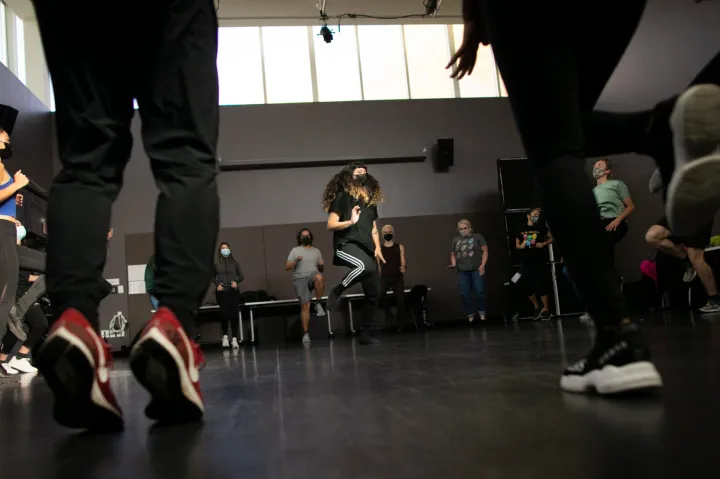 dancers in the studio
