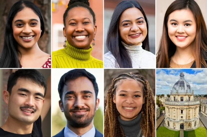Compiled pictures of all 7 Harvard Rhodes Scholars for 2021