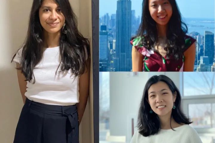April Chen, Varshini Subhash and Angel Yin-Hua Hsu were three of the 16 scholars announced by Adobe.
