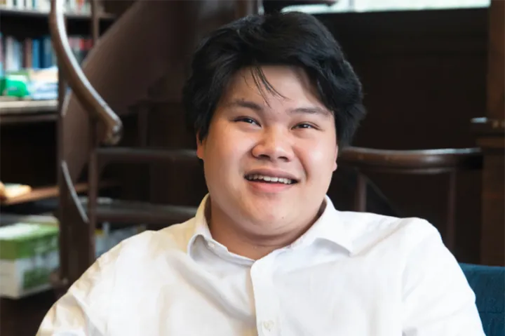 “I didn’t really plan to do this in the middle of my senior year, but I love politics, and I saw that I could be a valuable voice in Medford,” says City Councilor Justin Tseng ’22.