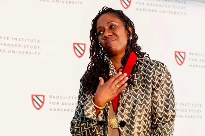 Sherrilyn Ifill, president and director-counsel emeritus of the NAACP Legal Defense and Educational Fund, receives the Radcliffe Medal.