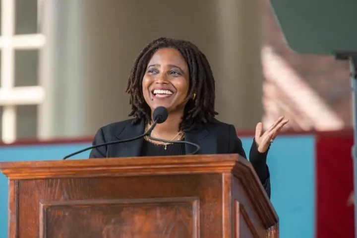 Two-term U.S. poet laureate and Pulitzer Prize–winner Tracy K. Smith delivers the Harvard Alumni Day keynote address.
