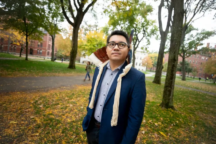 “In Brazil, when we talk about Indigenous rights, we are talking about land rights. All the other rights to health, education, etc., originate from the rights to our ancestral lands,” says Luiz Eloy Terena, who represents Indigenous communities.