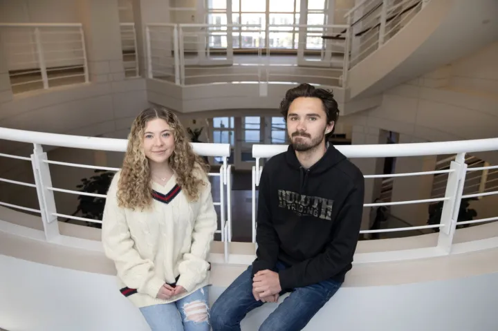 Jaclyn Corin and David Hogg