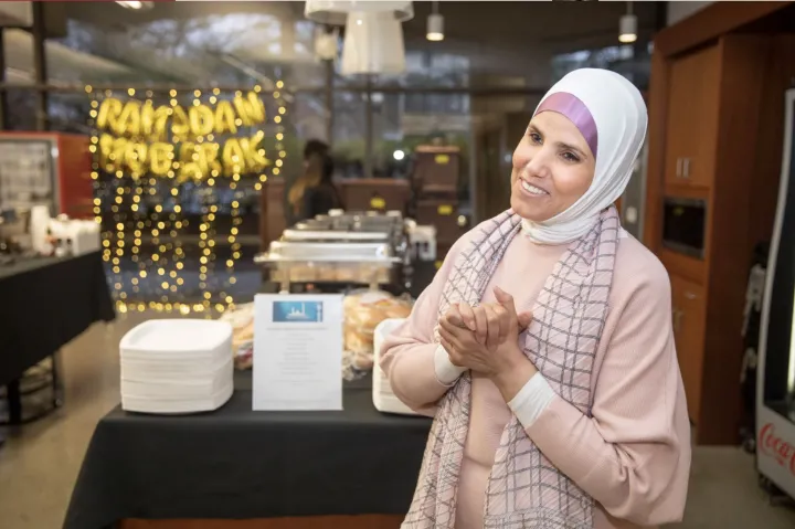 Muslim chaplain Samia Omar hosts iftar, a dinner breaking the daily Ramadan fast