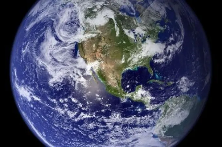 view of earth from space
