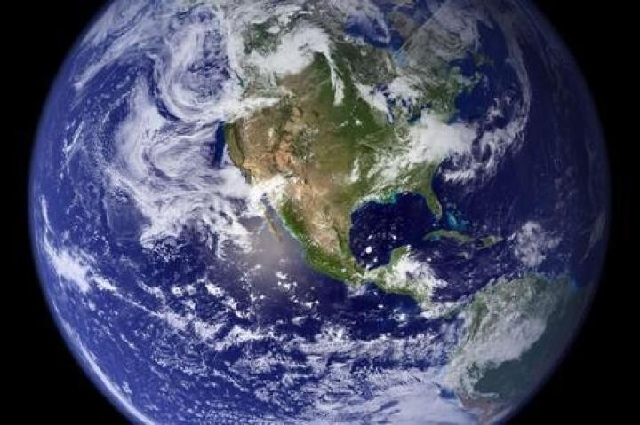 view of earth from space