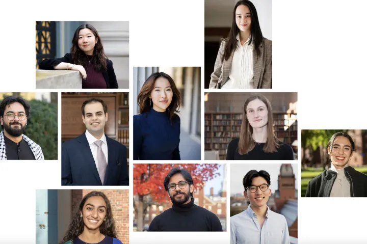 From left top row Isabella B. Cho and Mira-Rose Kingsbury Lee; second row, Asmer Asrar Safi, Xavier Morales, Lucy Tu, Lyndsey Mugford; third row, Aishani Aatresh, Suhaas Bhat, Benjamin Chang, Eleanor Wikstrom.