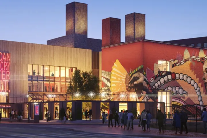 Architectural rendering of the A.R.T.’s new home in Allston