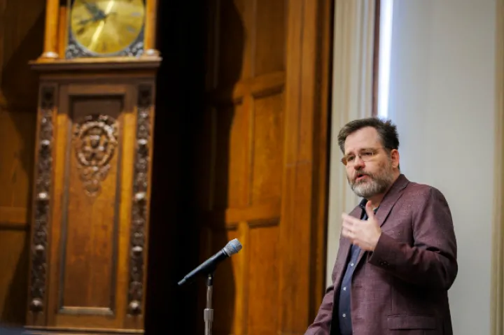 Protecting academic freedom is central to the mission of colleges and universities to foster the discovery of knowledge, said keynote speaker Keith E. Whittington of Princeton Univ