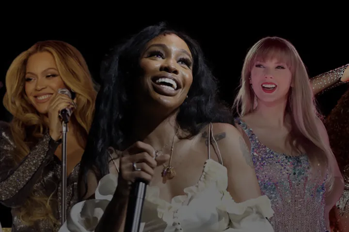 Olivia Rodrigo, Beyoncé, SZA, Taylor Swift, and Meghan Thee Stallion.