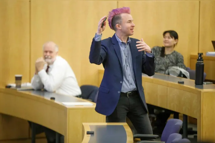 Logan McCarty, Harvard science assistant dean, owes some of the inspiration for AI course to Mary Shelley’s “Frankenstein.”