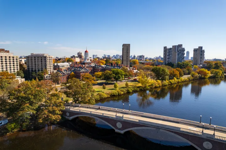 View of Harvard Dorms from Charles River
