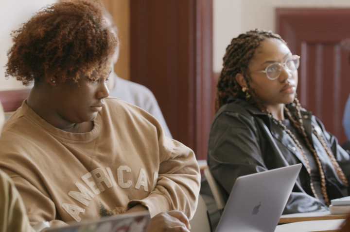 up close of students in the classroom