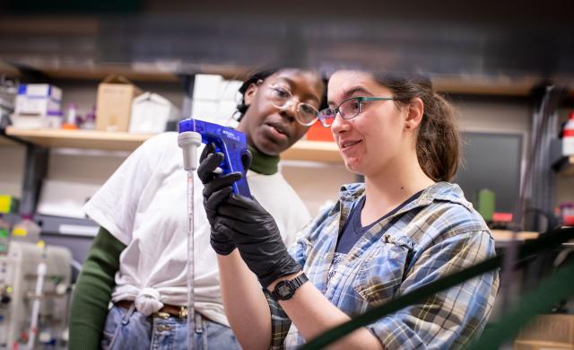 students in lab