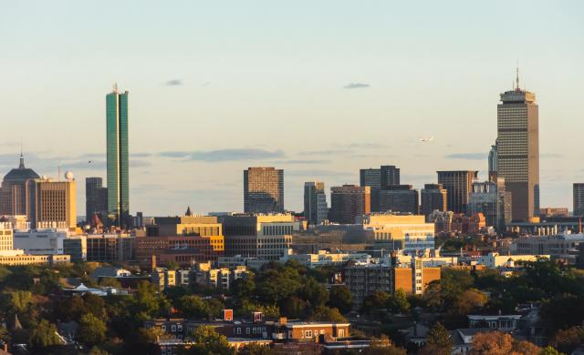 Boston city skyline