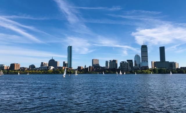 Boston skyline over Charles River