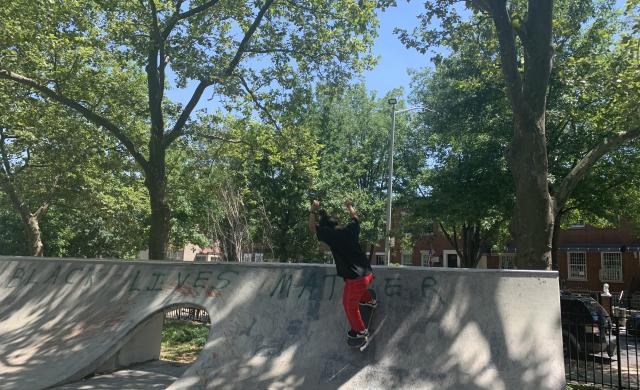 skateboarding