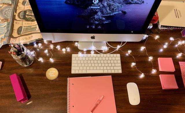 Author's desk at home