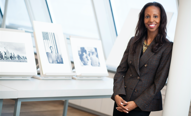 A portrait of professor Sarah Lewis.
