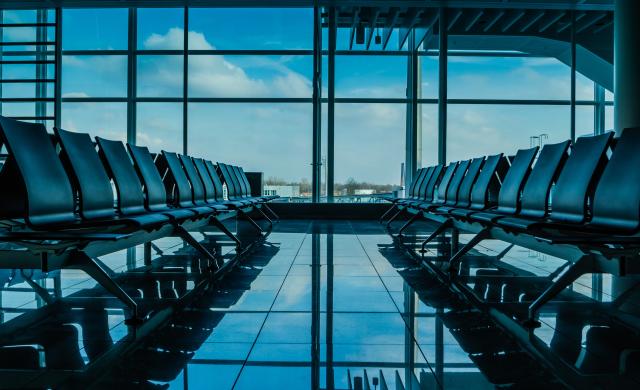 An empty airport.
