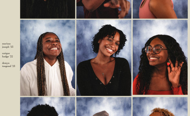 A grid of 9 portraits of students 