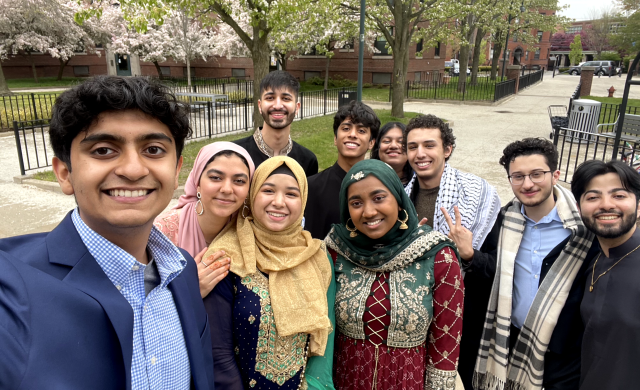 Samia and her friends celebrating Eid-al-Fitr.