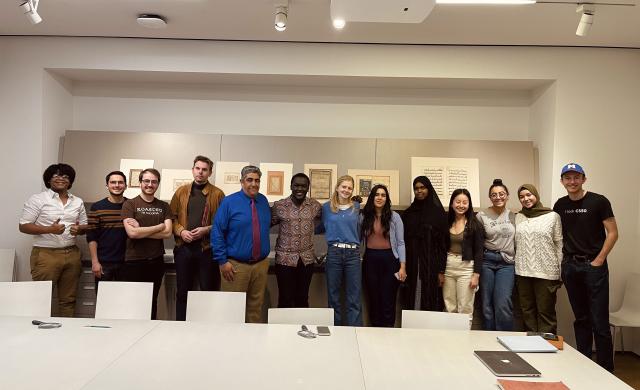 A photo of my classmates, Prof. Habib and I