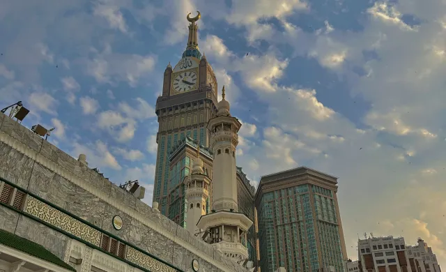View of Clock Tower from the side of Masjid al-Haram
