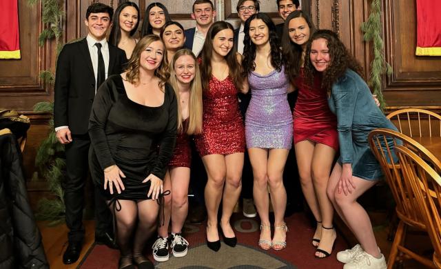 Group picture in formal attire  