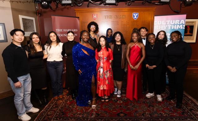 HF Interns 2024 Spring, dressed up before the event of Cultural Rhythms