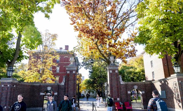 Fall Harvard Gate