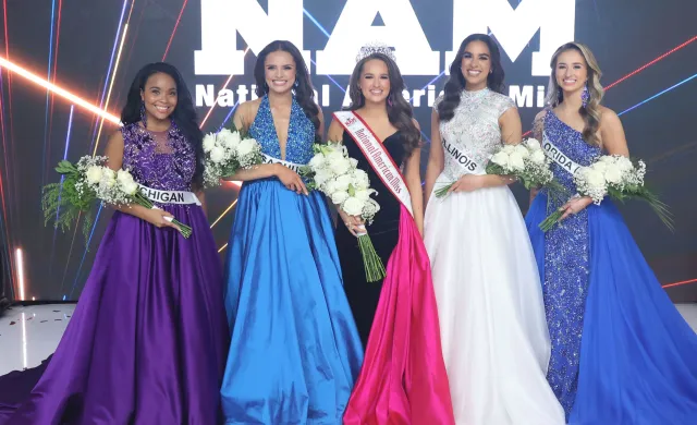 Standing in the Top 5 for the National American Miss Teen Title 