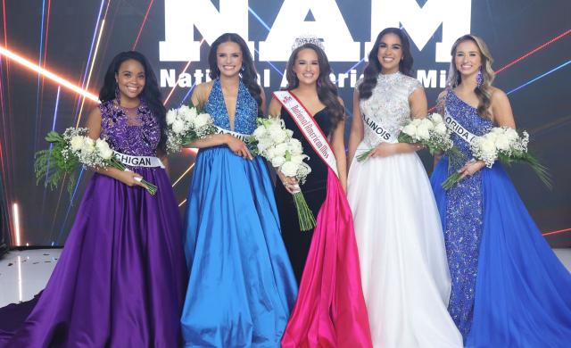 Standing in the Top 5 for the National American Miss Teen Title 