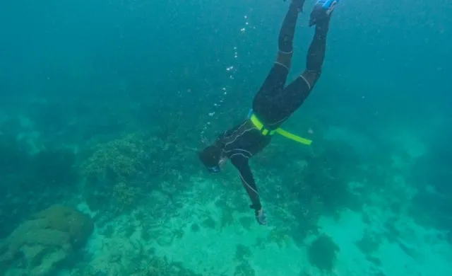 Ida snorkeling 