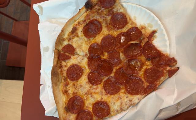 2 pepperoni slices from Joe's Pizza