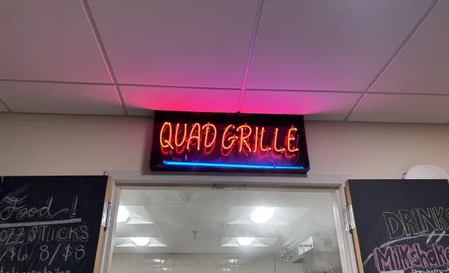 Neon Sign of the Quad Grille