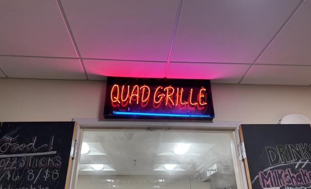 Neon Sign of the Quad Grille